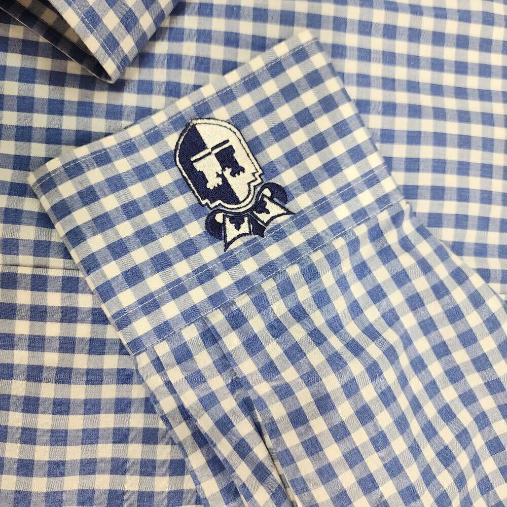 Peter Millar Size Large Gingham Long-Sleeve Button-up Men's Shirt - Picture 6 of 7